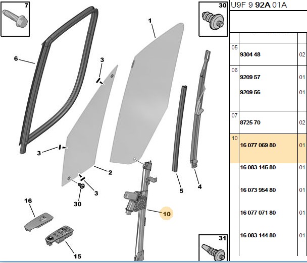 CAM MEKANIZMASI (ON) (SOL) CITROEN JUMPER, FIAT DUCATO, PEUG