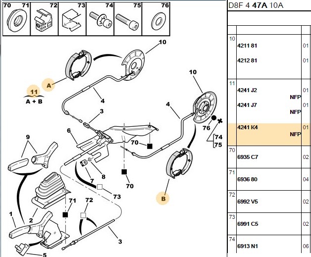 BOSCH Peugeot 406 2.0 Hdi El Fren Balatası 185 mm