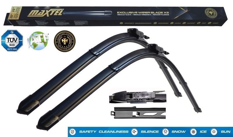 Maxtel Ön Silecek TK (600 mm - 575 mm) Müz Tipi Silgi BMW 5 Serisi E60-E61-E63-E64 24 + 23