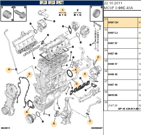 MOTOR ÜST TAKIM CONTA  1.3 BİPPER NEMO FİORİNO