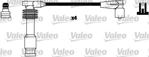 VALEO Opel Frontera A 2.2, Vectra B 2.0 ve Vectra A 2.0 İçin Parazit Önleyici Buji Kablosu Takımı