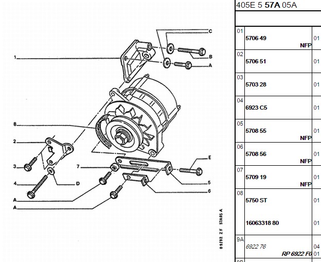 BOSCH V Kayışı 710 mm x 10 mm için Peugeot 106 1.0 ve 206 1.4