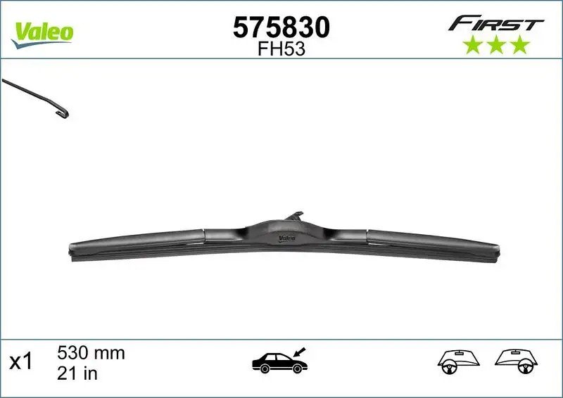 VALEO Audi A4 ve Volkswagen Golf 4 Ön Silecek Süpürgesi 530 mm