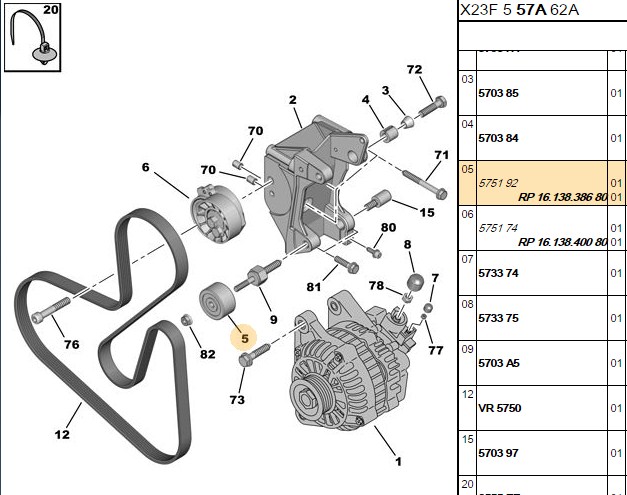 Alternatör Rulmanı (Peugeot Boxer I-II, Citroën Jumper I-II, Fiat Ducato I-II)