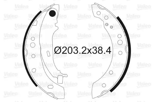 VALEO Mitsubishi Colt 1.1, 1.3, 1.5 Di-d Arka Fren Balatası 203×39 mm