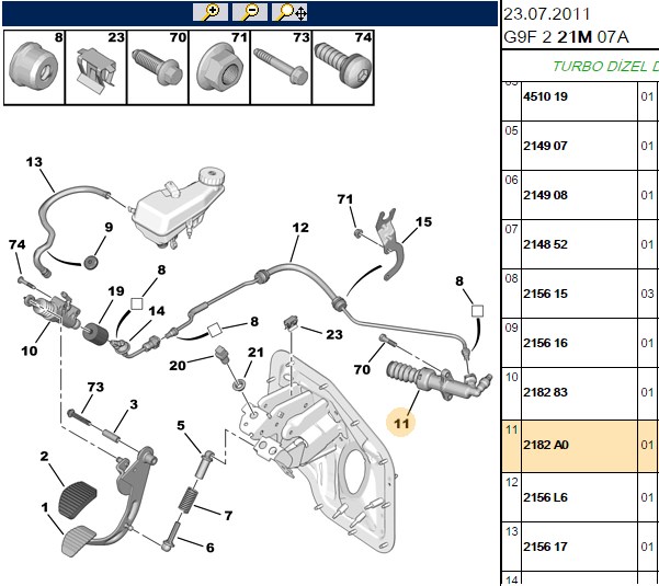 VALEO Citroen C5 1.6 Hdi Debriyaj Alt Merkezi