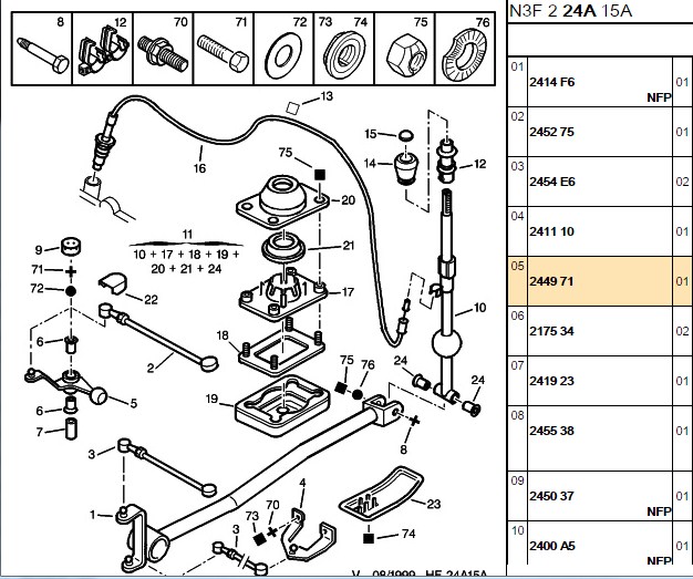 PSA Vites Kol Bağlantısı Be3r 306 Xsara