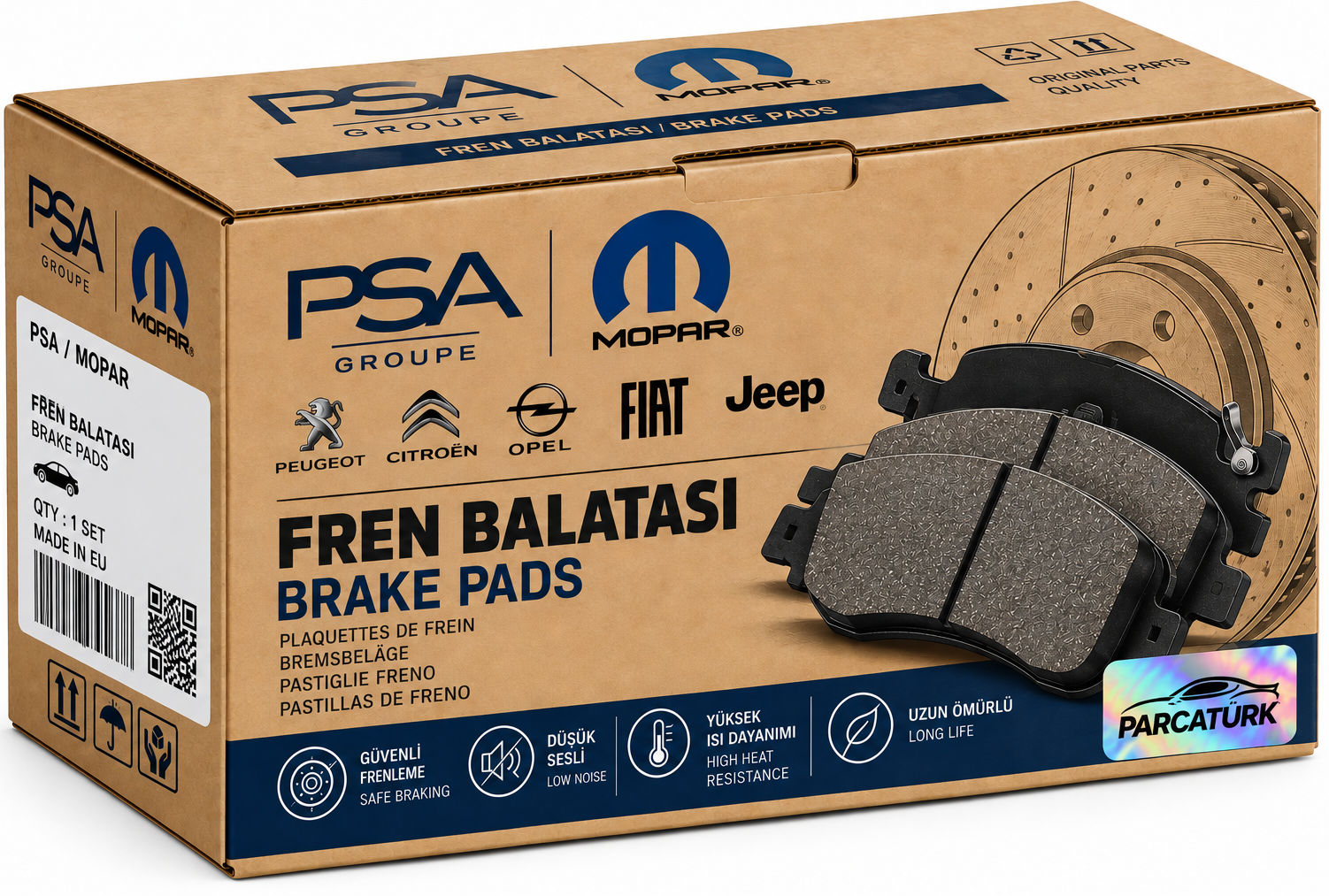 Ön Fren Balatası (Opel Corsa P2JO/P24E/P21)
