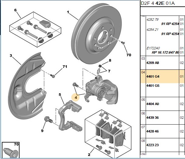 FEBI Peugeot 407 ve Citroen C5 1.6 Hdi, 2.0, 2.2, 3.0 Arka Sol Fren Kaliperi