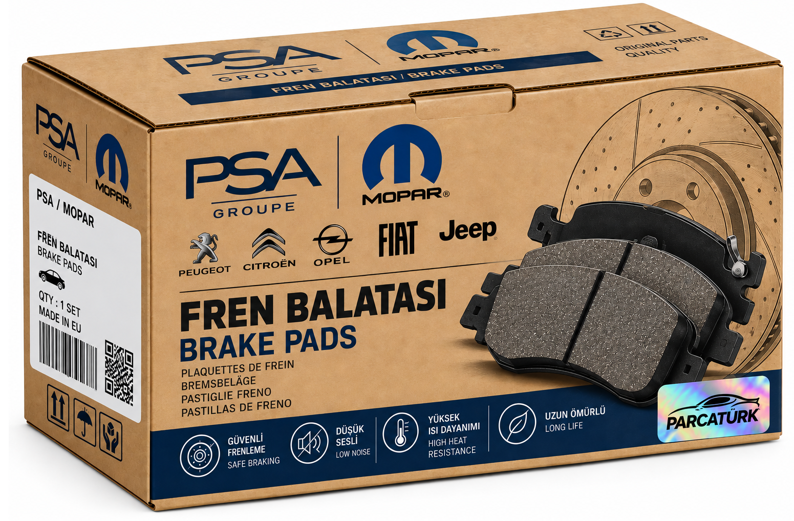 PSA Arka Fren Balatası Crossland X ERP No 1619790680