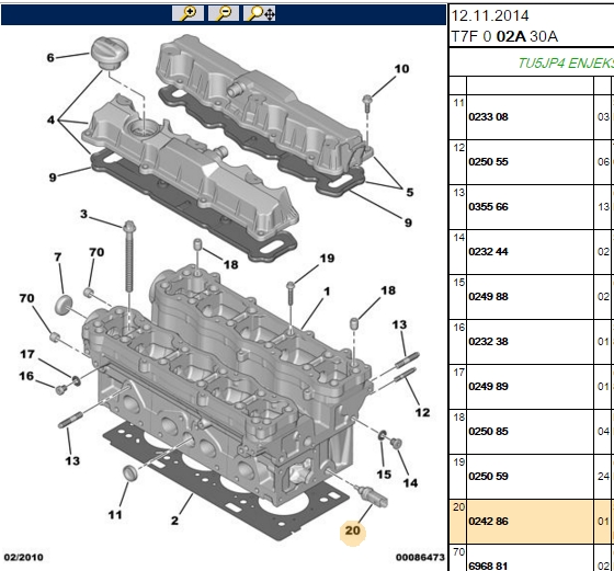 FACET Peugeot 206, 307 ve Citroen C3 1.6 Hararet Müşürü M14x1.25