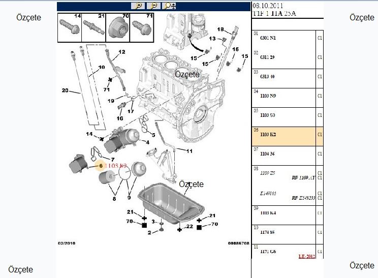YAG SOGUTUCU PETEK CONTALI PEUGEOT P207 P307 DV4 DV6