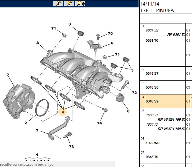 Emme Manifold Contası (EP6DT, 1.6 16V, 207, 208, 308, 3008, 508, 5008, Partner, RCZ, C3, C4, C5, X7, DS3, DS4, DS5, Berlingo B9)