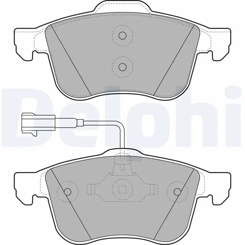 DELPHI Opel Combo 1.6 Cdti & Alfa Romeo 159 1.9 Jtdm Ön Fren Balatası 156,3 mm