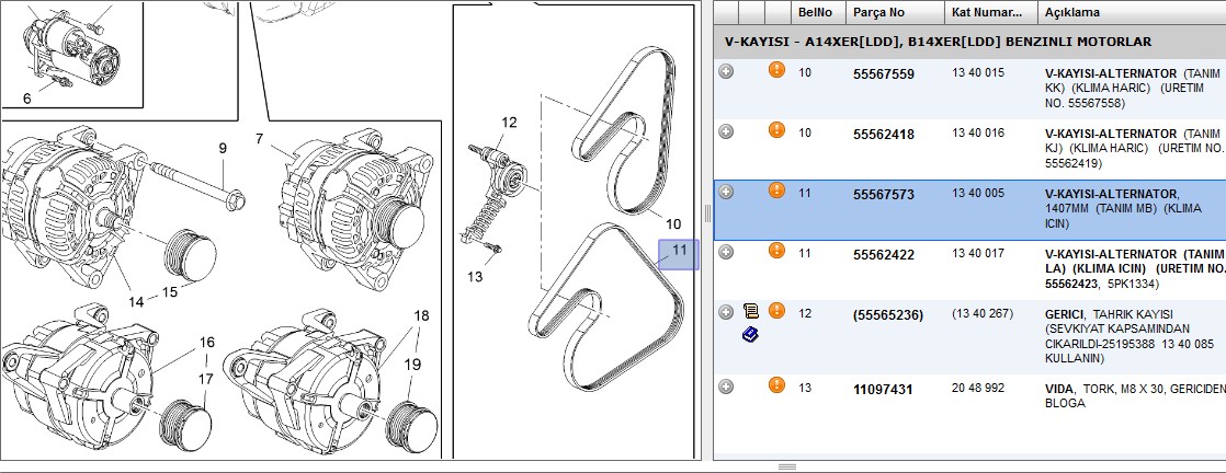 CONTITECH Alternatör V-Kayışı (Chrysler, Dacia, Dodge, Ford, Hyundai, Kia, Mazda, Renault, Toyota)