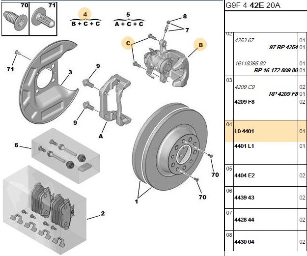 FREN KALIPERI SOL ARKA PEUGEOT EXPERT III EXPERT TEPEE CITROEN JUMPY III FIAT SCUDO III 07-