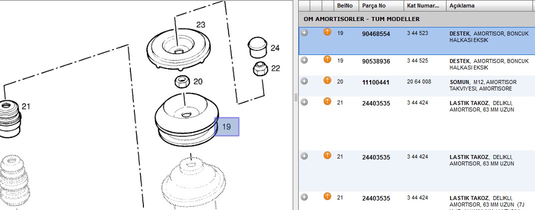 FEBI Opel Combo, Zafira A, Astra G Ön Amortisör Takozu 08157