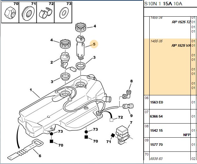 ERP YAKIT POMPASI 106-SAXO 1.4-1.6 I